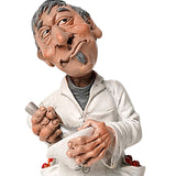 Maxbell Doctor Statue Resin Figurine Crafts for Bookshelf Office Decoration 6.5cmx6.5cmx15.5cm
