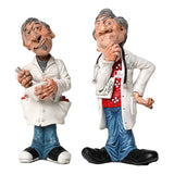 Maxbell Doctor Statue Resin Figurine Crafts for Bookshelf Office Decoration 6.5cmx6.5cmx15.5cm