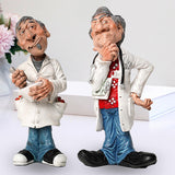 Maxbell Doctor Statue Resin Figurine Crafts for Bookshelf Office Decoration 6.5cmx6.5cmx15.5cm
