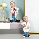 Maxbell Doctor Statue Resin Figurine Crafts for Bookshelf Office Decoration 6.5cmx6.5cmx15.5cm