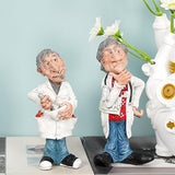 Maxbell Doctor Statue Resin Figurine Crafts for Bookshelf Office Decoration 6.5cmx6.5cmx15.5cm