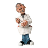 Maxbell Doctor Statue Resin Figurine Crafts for Bookshelf Office Decoration 6.5cmx6.5cmx15.5cm