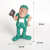 Maxbell Doctor Statue Figurine Collectible Resin Sculpture Green 10x5.5x16cm