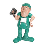 Maxbell Doctor Statue Figurine Collectible Resin Sculpture Green 10x5.5x16cm