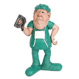 Maxbell Doctor Statue Figurine Collectible Resin Sculpture Green 10x5.5x16cm