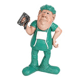 Maxbell Doctor Statue Figurine Collectible Resin Sculpture Green 10x5.5x16cm