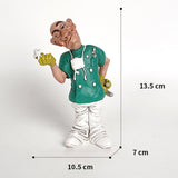 Maxbell Modern Doctor Statue Small Figurine Art Crafts for Bookshelf Desk Ornament 10.5cmx7cmx13.5cm