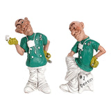Maxbell Modern Doctor Statue Small Figurine Art Crafts for Bookshelf Desk Ornament 10.5cmx7cmx13.5cm