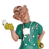 Maxbell Modern Doctor Statue Small Figurine Art Crafts for Bookshelf Desk Ornament 10.5cmx7cmx13.5cm