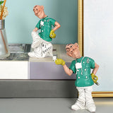 Maxbell Modern Doctor Statue Small Figurine Art Crafts for Bookshelf Desk Ornament 10.5cmx7cmx13.5cm