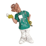 Maxbell Modern Doctor Statue Small Figurine Art Crafts for Bookshelf Desk Ornament 10.5cmx7cmx13.5cm