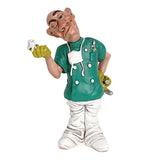 Maxbell Modern Doctor Statue Small Figurine Art Crafts for Bookshelf Desk Ornament 10.5cmx7cmx13.5cm