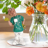 Maxbell Modern Doctor Statue Small Figurine Art Crafts for Bookshelf Desk Ornament 10.5cmx7cmx13.5cm