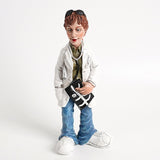 Maxbell Doctor Statue Dolls Micro Ornament Miniatures Figurine for Bookshelf Desktop 7cmx6cmx17cm