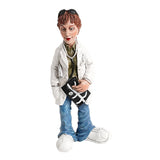 Maxbell Doctor Statue Dolls Micro Ornament Miniatures Figurine for Bookshelf Desktop 7cmx6cmx17cm