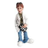 Maxbell Doctor Statue Dolls Micro Ornament Miniatures Figurine for Bookshelf Desktop 7cmx6cmx17cm