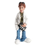 Maxbell Doctor Statue Dolls Micro Ornament Miniatures Figurine for Bookshelf Desktop 7cmx6cmx17cm