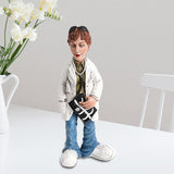 Maxbell Doctor Statue Dolls Micro Ornament Miniatures Figurine for Bookshelf Desktop 7cmx6cmx17cm