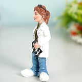 Maxbell Doctor Statue Dolls Micro Ornament Miniatures Figurine for Bookshelf Desktop 7cmx6cmx17cm