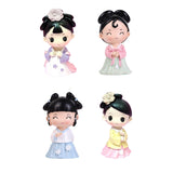 Maxbell Ancient Girl Figurine Statue Ornament for Tabletop Entrance Home Decoration White