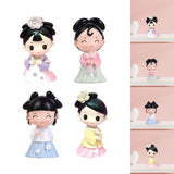 Maxbell Ancient Girl Figurine Statue Ornament for Tabletop Entrance Home Decoration White