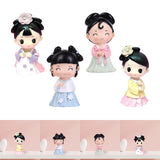 Maxbell Ancient Girl Figurine Statue Ornament for Tabletop Entrance Home Decoration White