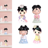 Maxbell Ancient Girl Figurine Statue Ornament for Tabletop Entrance Home Decoration White