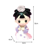 Maxbell Ancient Girl Figurine Statue Ornament for Tabletop Entrance Home Decoration White