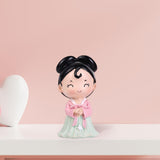 Maxbell Ancient Girl Figurine Statue Ornament for Tabletop Entrance Home Decoration Green