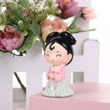 Maxbell Ancient Girl Figurine Statue Ornament for Tabletop Entrance Home Decoration Green