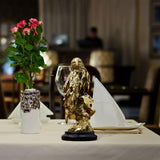 Maxbell Resin Eagle Statue Bird Figurine Ornament for Desktop Decoration Collectible Aureate