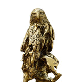 Maxbell Resin Eagle Statue Bird Figurine Ornament for Desktop Decoration Collectible Aureate