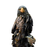 Maxbell Resin Eagle Statue Bird Figurine Ornament for Desktop Decoration Collectible Black