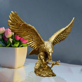 Maxbell Modern Eagle Sculpture Collectible Statue for Wedding Entrance Display Stand Large