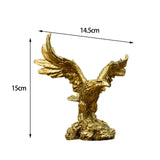 Maxbell Modern Eagle Sculpture Collectible Statue for Wedding Entrance Display Stand Small