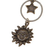 Maxbell Vintage Pendant Earrings Mythology Irregular Asymmetric for Girls Wife
