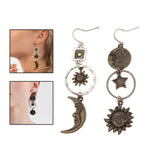 Maxbell Vintage Pendant Earrings Mythology Irregular Asymmetric for Girls Wife