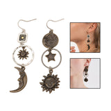 Maxbell Vintage Pendant Earrings Mythology Irregular Asymmetric for Girls Wife