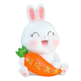 Maxbell Decorative Rabbit Piggy Bank Statue Chinese Style Decoration Kids Home