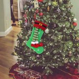 Maxbell Christmas Stockings Xmas Tree Decorations for Indoor Fireplace Decoration Green