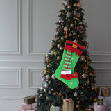 Maxbell Christmas Stockings Xmas Tree Decorations for Indoor Fireplace Decoration Green