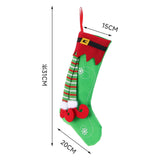 Maxbell Christmas Stockings Xmas Tree Decorations for Indoor Fireplace Decoration Green