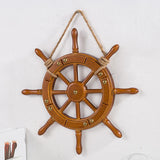 Maxbell Boat Steering Wheel Wood Ship Wheel for Coastal Theme Decoration