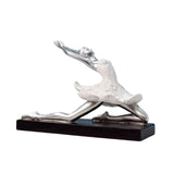 Maxbell Nordic Style Ballet Dancer Arts Decoration Elegant for Entrance Shelf Gifts Style C White