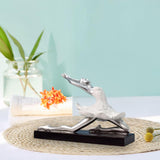 Maxbell Nordic Style Ballet Dancer Arts Decoration Elegant for Entrance Shelf Gifts Style C White