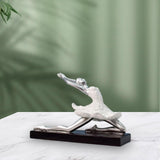 Maxbell Nordic Style Ballet Dancer Arts Decoration Elegant for Entrance Shelf Gifts Style C White