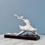 Maxbell Nordic Style Ballet Dancer Arts Decoration Elegant for Entrance Shelf Gifts Style C White