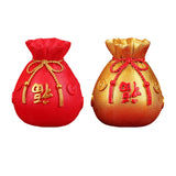 Maxbell Chinese Flower Vase Resin Flower Pot New Year Party Home Plant Planter Decor Red