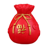 Maxbell Chinese Flower Vase Resin Flower Pot New Year Party Home Plant Planter Decor Red