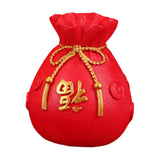 Maxbell Chinese Flower Vase Resin Flower Pot New Year Party Home Plant Planter Decor Red